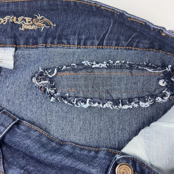 No Fuze Denim Pencil Skirt Women’s Size 18 Blue Jean Soft Stretch Knee Length - Picture 10 of 13